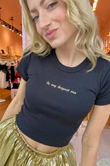 It's the Little Things Ribbed Baby Tee ~ Beignet Era - Shake Your Bon Bon