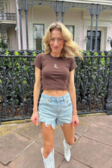 It's the Little Things Ribbed Baby Tee ~ Boot - Shake Your Bon Bon