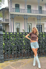 It's the Little Things Ribbed Baby Tee ~ Boot - Shake Your Bon Bon