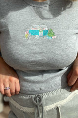 It's the Little Things Ribbed Baby Tee ~ Christmas Caravan - Shake Your Bon Bon