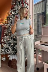 It's the Little Things Ribbed Baby Tee ~ Christmas Caravan - Shake Your Bon Bon