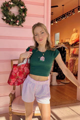 It's the Little Things Ribbed Baby Tee ~ Christmas Shotgun House - Shake Your Bon Bon