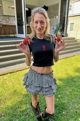 It's the Little Things Ribbed Baby Tee ~ Crawfish - Shake Your Bon Bon