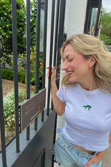 It's the Little Things Ribbed Baby Tee ~ Gator - Shake Your Bon Bon
