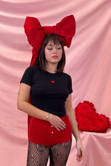 It's the Little Things Ribbed Baby Tee ~ Mini Heart - Shake Your Bon Bon