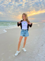 It's the Little Things Ribbed Baby Tee ~ Shamrock - Shake Your Bon Bon