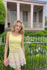 It's the Little Things Ribbed Tank ~ Rosette - Shake Your Bon Bon