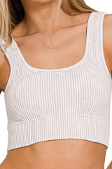 Just Breathe Square Neck Top - Shake Your Bon Bon