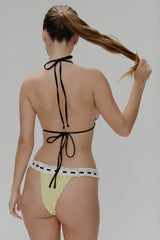 Lacey Micro Bikini Bottom ~ Lemon Dot - Shake Your Bon Bon
