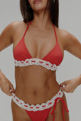Lana Skimpy Triangle Bikini Top ~ Spice Dot - Shake Your Bon Bon
