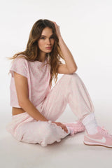 Lillia Bow Print Sweatpant ~ Chantilly - Shake Your Bon Bon