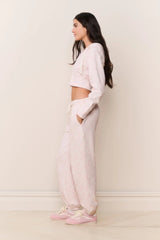 Lillia Bow Print Sweatpant ~ Chantilly - Shake Your Bon Bon