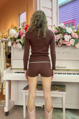 Lounging in Love Cable Knit Short - Shake Your Bon Bon