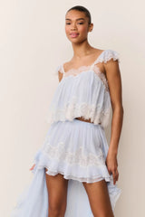 Lova Silk Chiffon Lace Top ~ Country Air - Shake Your Bon Bon