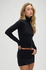 Marialla Cloud Knit Mini Skort ~ Black - Shake Your Bon Bon