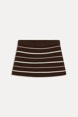 Marialla Knit Mini Skort ~ Amber Stripe - Shake Your Bon Bon