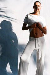 Mellow Knit Pants ~ White - Shake Your Bon Bon
