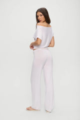 Mellow Knit Pants ~ White - Shake Your Bon Bon