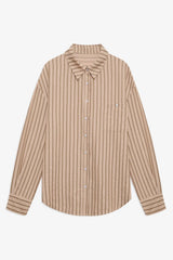 Mindy Button - Down Shirt ~ Brown - Shake Your Bon Bon