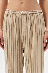 Mindy Wide Leg Pant ~ Brown - Shake Your Bon Bon