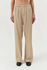 Mindy Wide Leg Pant ~ Brown - Shake Your Bon Bon