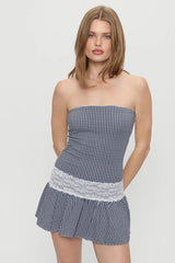 Mirage Gingham Mini Dress ~ Midnight Wishes - Shake Your Bon Bon