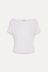 Montecito Boat Neck Knit Shirt ~ White - Shake Your Bon Bon