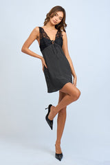 Must Be the Lace Mini Dress - Shake Your Bon Bon