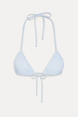 Nick Ruffle Triangle Bikini Top ~ Saltwater Stripe - Shake Your Bon Bon