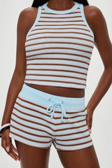 Noah Striped Mini Shorts ~ Verona Stripe - Shake Your Bon Bon