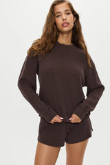 Noah Thermal Long Sleeve Shirt ~ Walnut - Shake Your Bon Bon