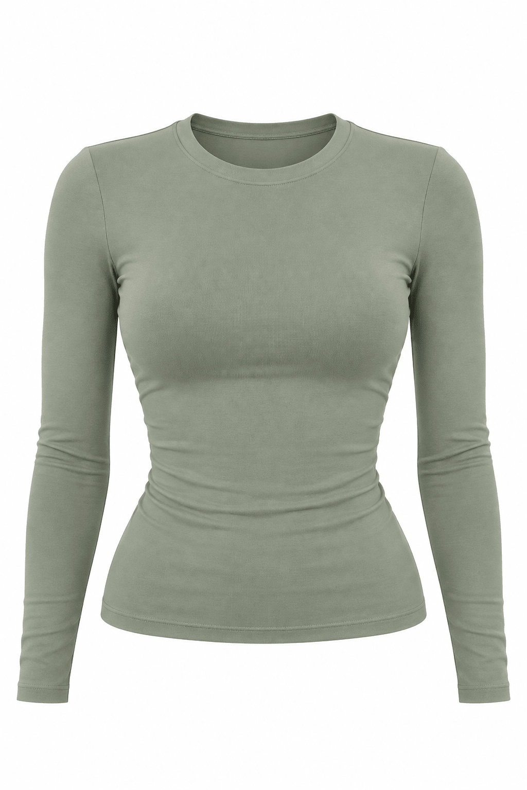 On the Daily Long Sleeve T-Shirt - Matcha - Shake Your Bon Bon