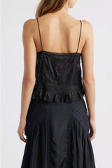 Ondeline Silk Lace Cami ~ Black - Shake Your Bon Bon
