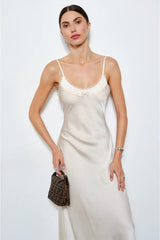 Ophelia Maxi Slip ~ Ivory - Shake Your Bon Bon