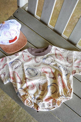 Organic Cotton Bubble Onesie ~ Oyster - Shake Your Bon Bon