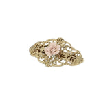 Porcelain Rose Filigree Hair Barrette - Shake Your Bon Bon