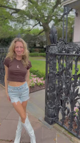 It's the Little Things Ribbed Baby Tee ~ Boot