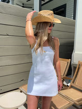 Ribbed Mini Dress ~ Sunset