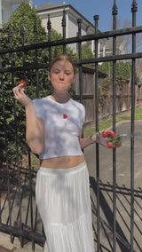 It's the Little Things Ribbed Baby Tee ~ Strawberry