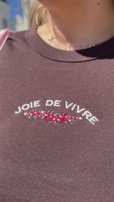 Joie De Vivre Ribbed Baby Tee