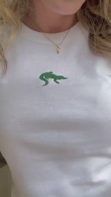 It's the Little Things Ribbed Baby Tee ~ Gator