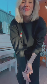 It's the Little Things Pullover ~ Hot Sauce