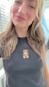 It’s The Little Things Full Length Tee ~ Tulane Teddy