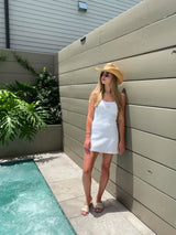 Ribbed Mini Dress ~ Sunset