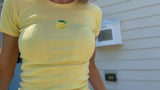 It's the Little Things Ribbed Baby Tee ~ Lemon