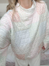 Quilted Cutie Pastel Pullover - Shake Your Bon Bon