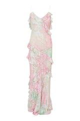 Rialto Pastel Ruffle Maxi Dress - Shake Your Bon Bon