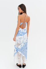 Rosalyn Maxi Dress ~ Blue - Shake Your Bon Bon