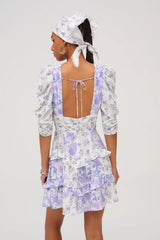 Rosalyn Mini Dress ~ Purple - Shake Your Bon Bon