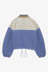 Saide Floral Fleece Jacket ~ Blue - Shake Your Bon Bon